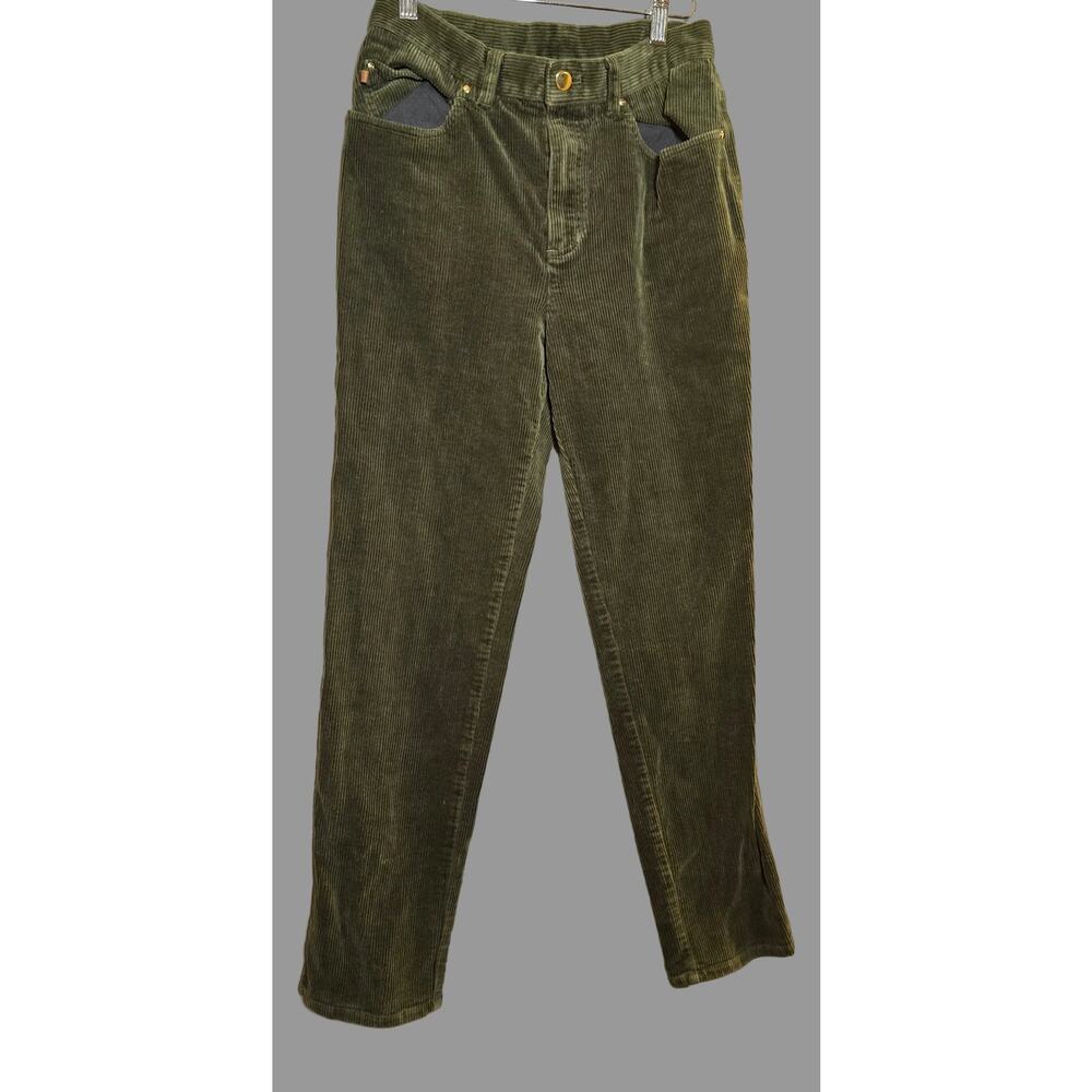 Vintage Green Ralph Lauren Corduroy Jeans, Size Small